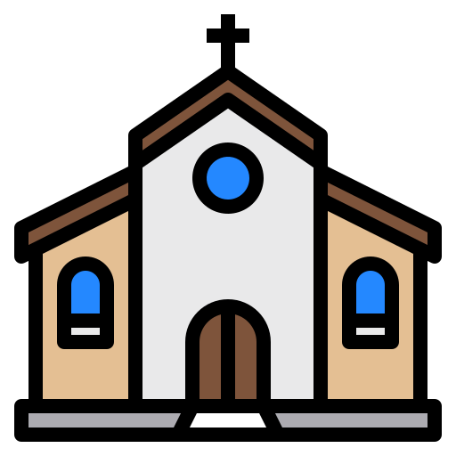 Church Payungkead Lineal Color Icon