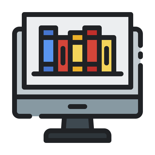 Online library Generic Outline Color icon