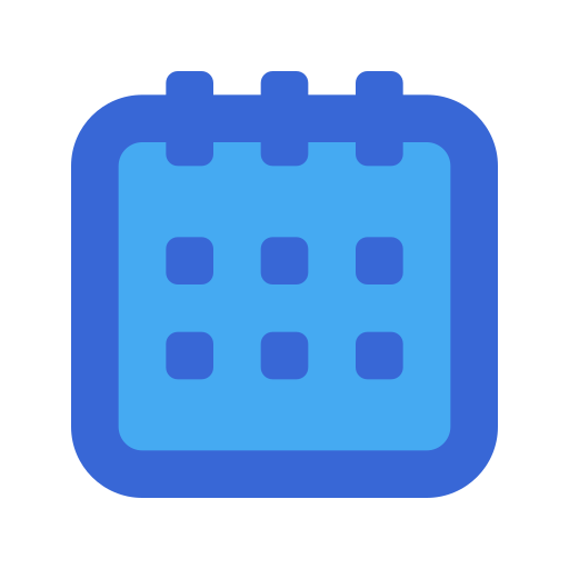 Calendar Generic Blue icon