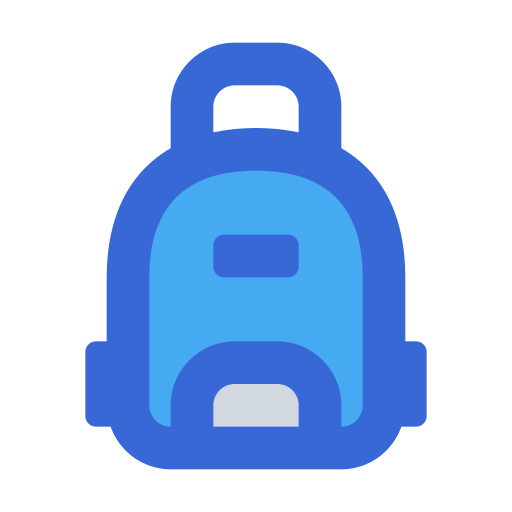 bolsa para la escuela icono gratis