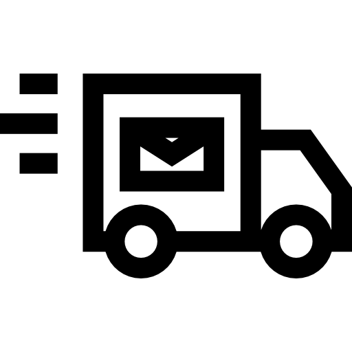 camión de reparto icono gratis