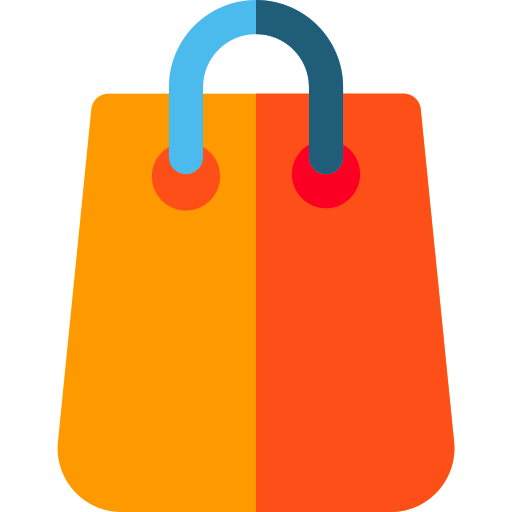 Shopping bag Basic Rounded Flat icon