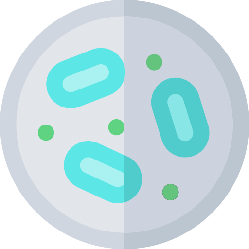 Bacteria Basic Rounded Flat icon