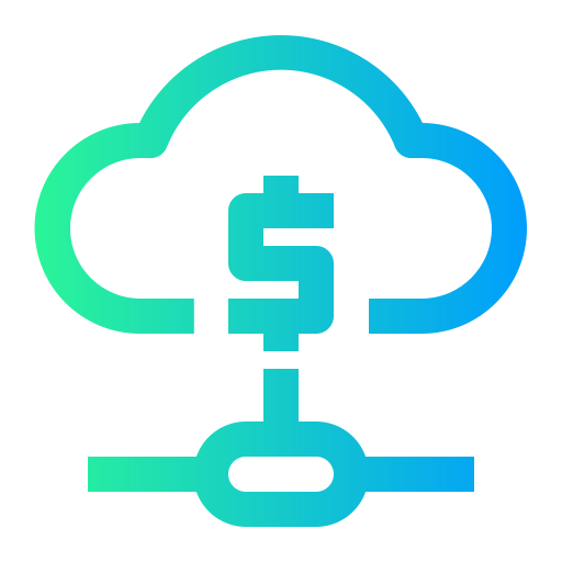 Cloud banking Generic Gradient icon