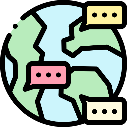 Languages Detailed Rounded Lineal color icon