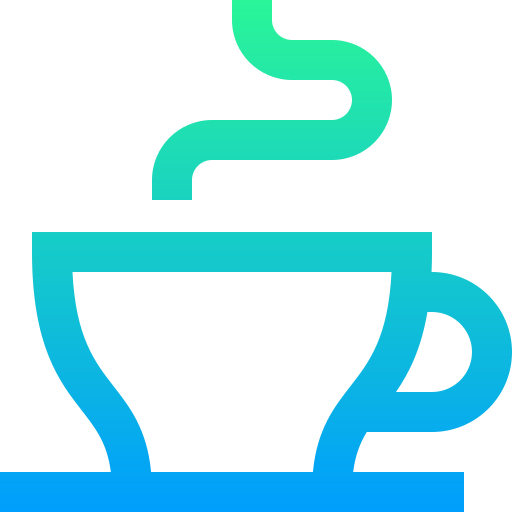 Coffee cup Super Basic Straight Gradient icon