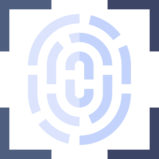 huella dactilar icono gratis