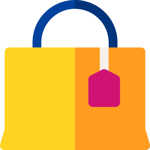 Shopping bag Basic Rounded Flat icon