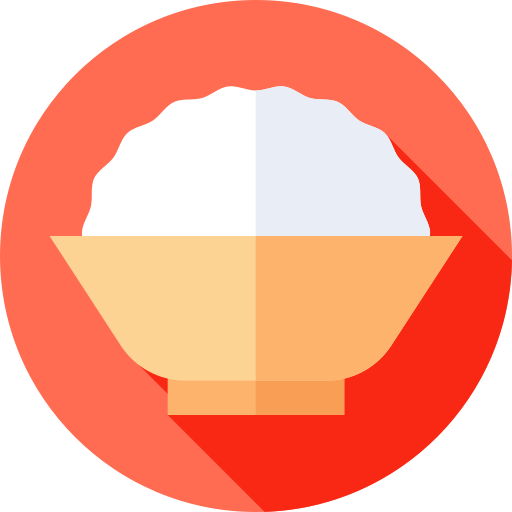 bol de arroz icono gratis