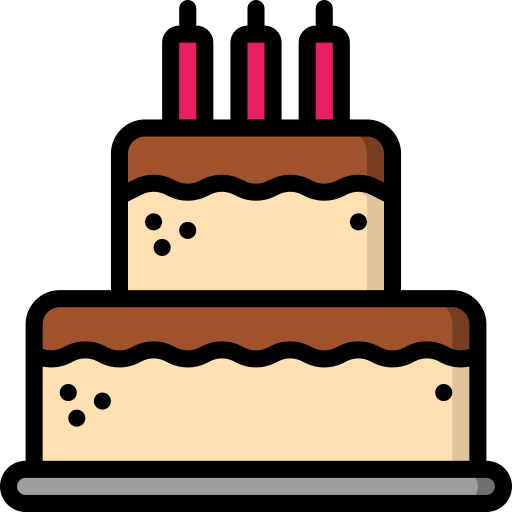 Cake Basic Miscellany Lineal Color icon