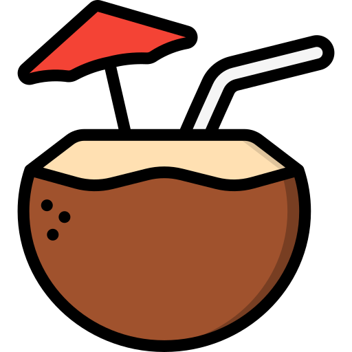 Coconut Drink Basic Miscellany Lineal Color Icon