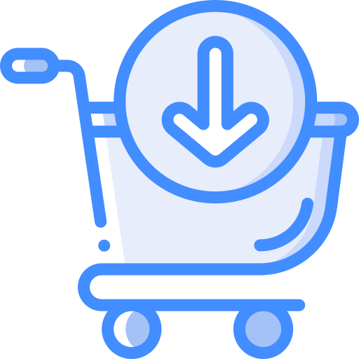 Cart Basic Miscellany Blue Icon