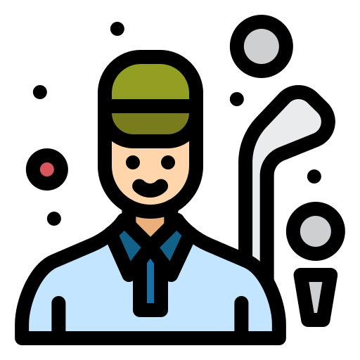 Golfer free icon