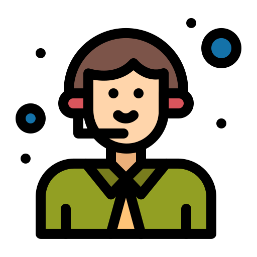 Call center agent Flatart Icons Lineal Color icon