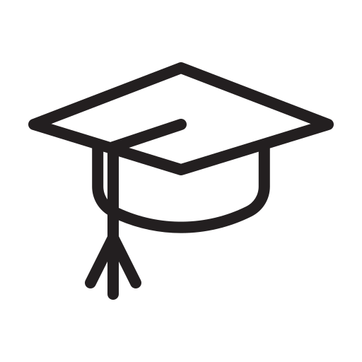 Graduate cap Generic Detailed Outline icon