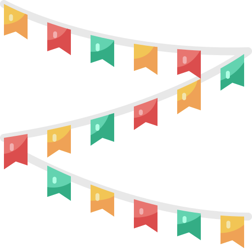 guirnaldas icono gratis