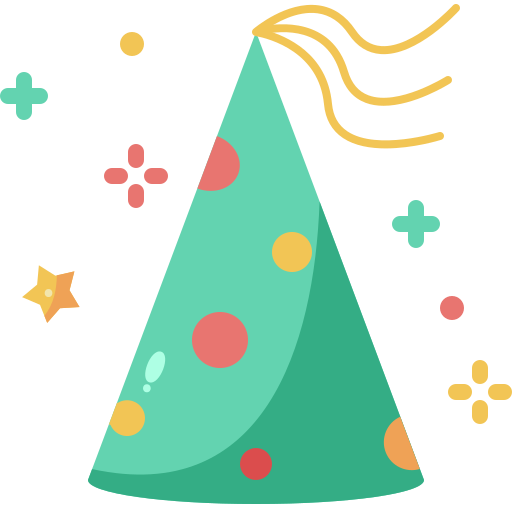 Party hat free icon