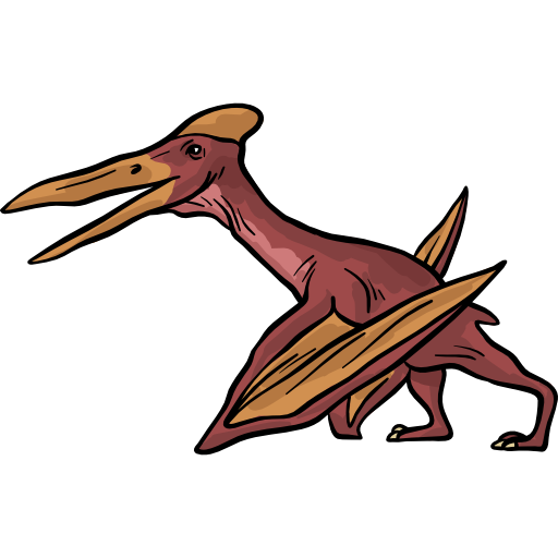 Forma de pássaro dinossauro pterodáctilo - ícones de animais grátis