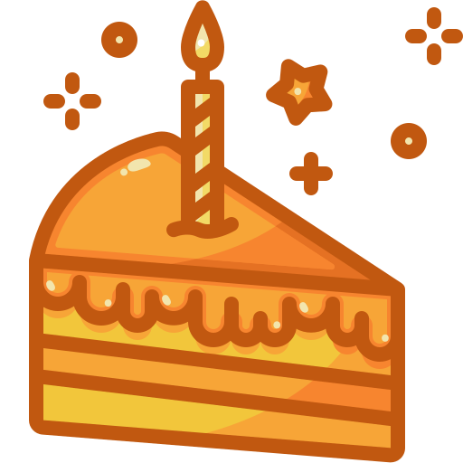 pastel de cumpleaños icono gratis