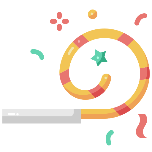 soplador de fiesta icono gratis