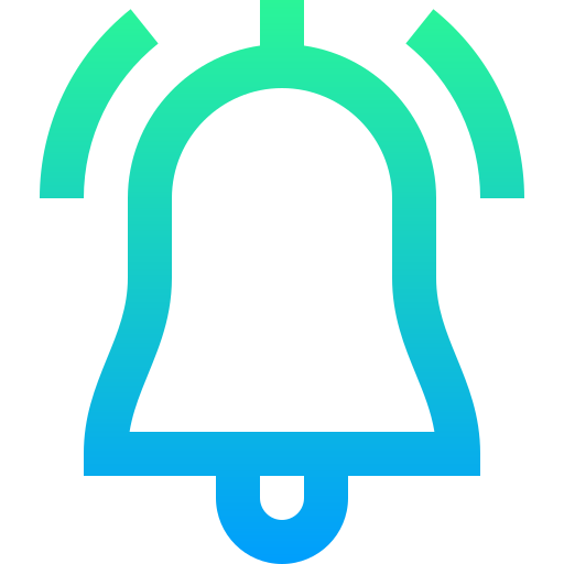 campana de notificación icono gratis