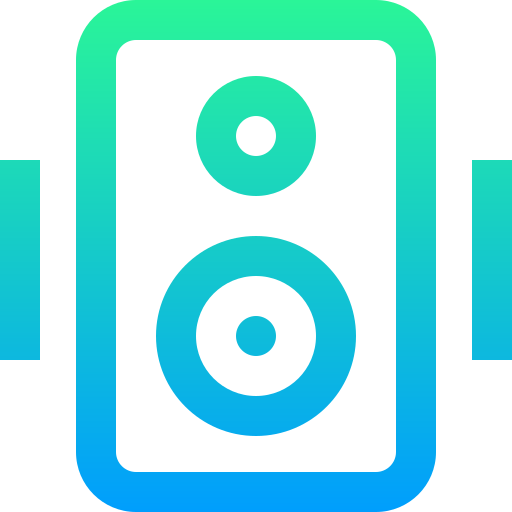 Speaker Super Basic Straight Gradient icon