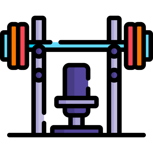 barra con pesas icono gratis