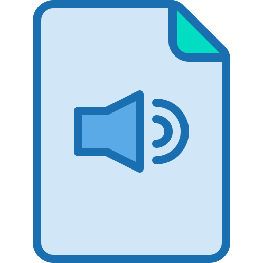 archivo de audio icono gratis