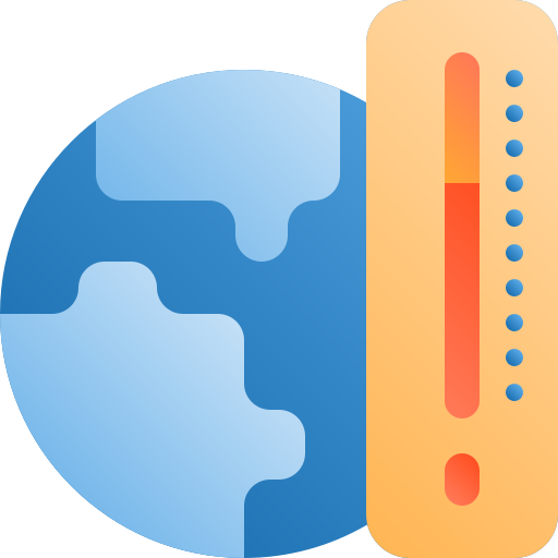 calentamiento global icono gratis
