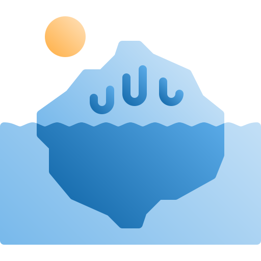 Iceberg Generic Flat Gradient icon