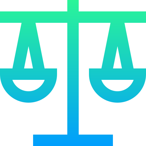 Justice scale Super Basic Straight Gradient icon