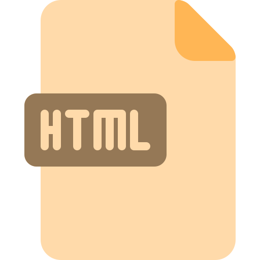 Html file - free icon