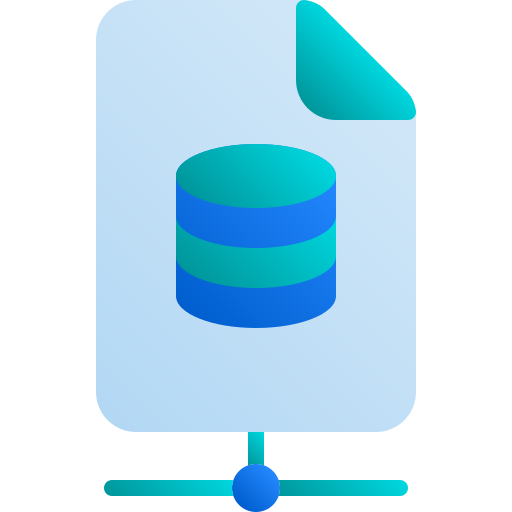 Database Generic Flat Gradient Icon 7194