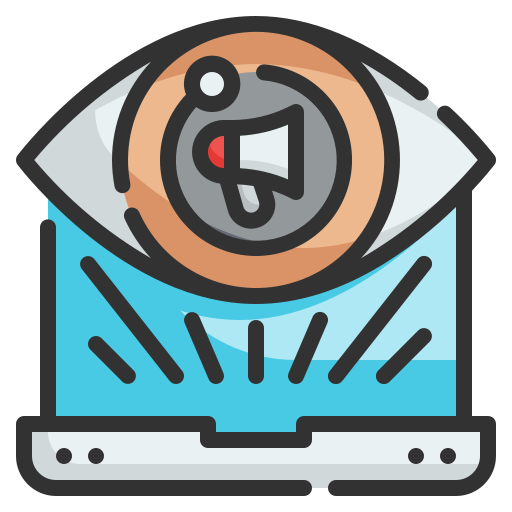 visión icono gratis