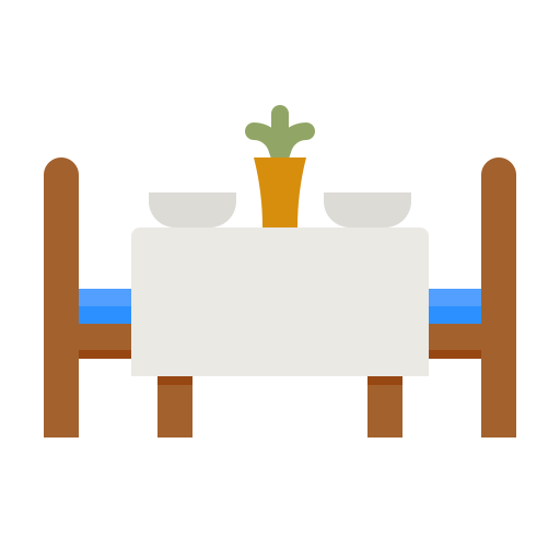 mesa del comedor icono gratis