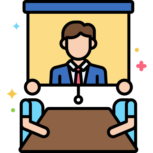 video conferencia icono gratis