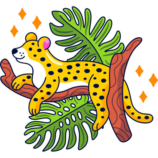 Leopard Stickers - Free animals Stickers