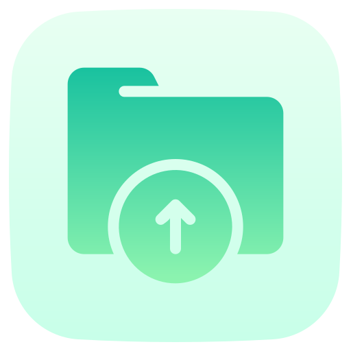 File Backup Generic Flat Gradient Icon