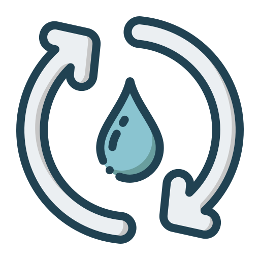 reutilizar el agua icono gratis