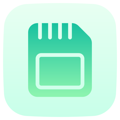 Memory card Generic Flat Gradient icon