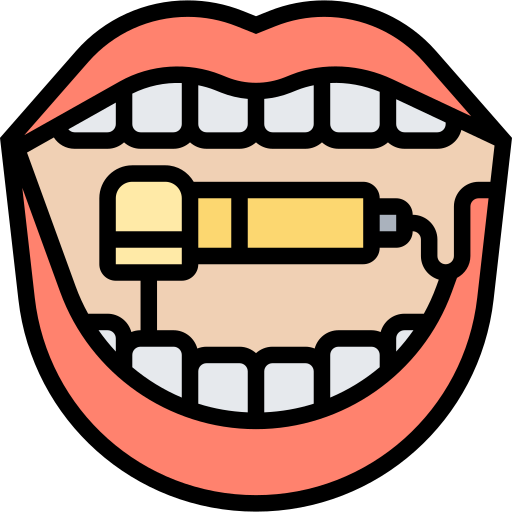 taladro de dientes icono gratis