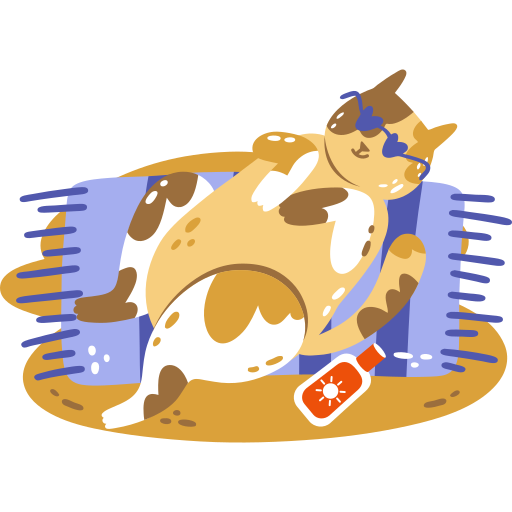Beach free sticker
