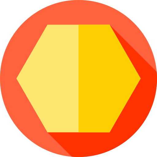 hexágono grátis ícone