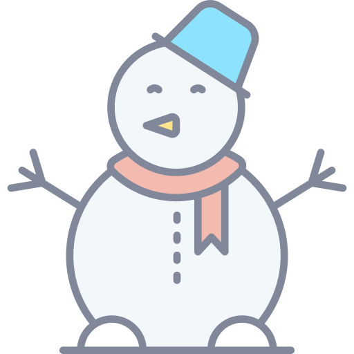 Snowman Generic Outline Color icon