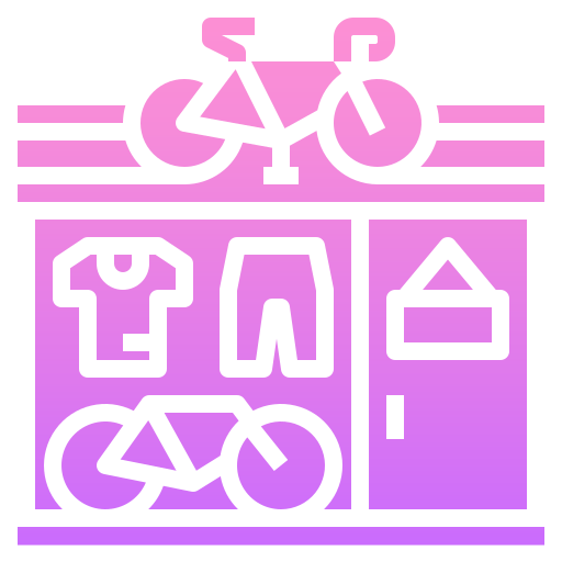 tienda de bicicletas icono gratis