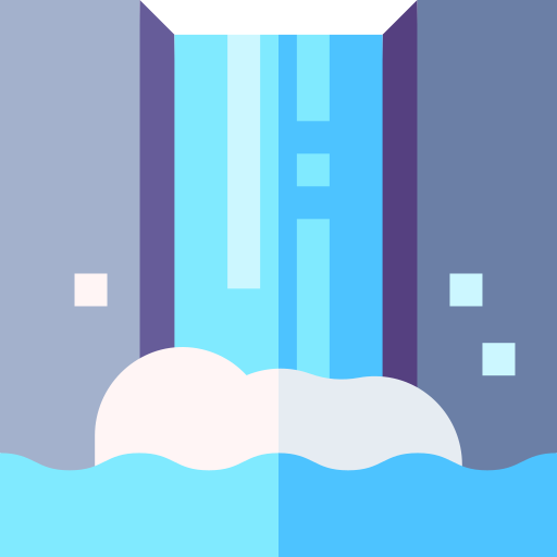 cascade Icône gratuit cascade Icône gratuit