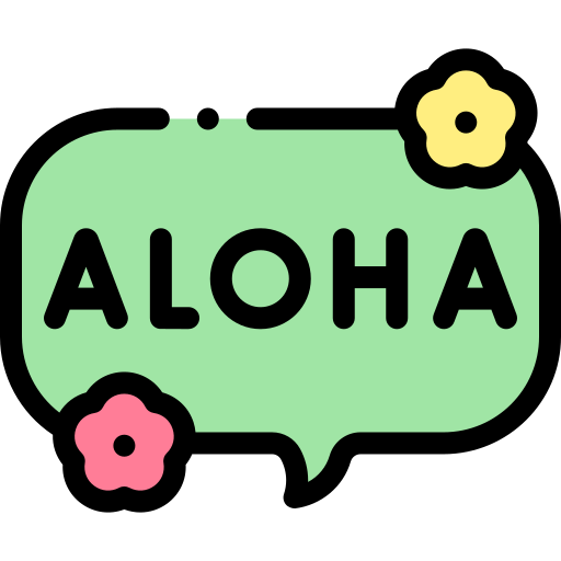 aloha Icône gratuit aloha Icône gratuit