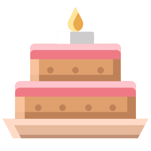 pastel de cumpleaños icono gratis