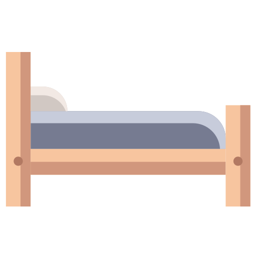 cama individual icono gratis