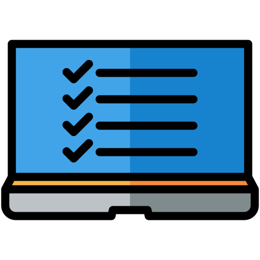 prueba en línea icono gratis